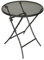 DEGAMO Gartentisch Bistrotisch Mocca 60cm rund, klappbar, Streckmetall Farbe eisengrau, Outdoor, wetterfest