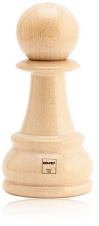 Bisetti Pawn macinaspezie, Laccato Bianco, Taglia Unica