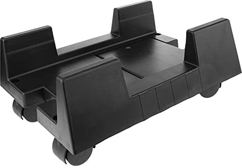 BeMatik - Soporte para Ordenador PC con Ruedas de Color Negro