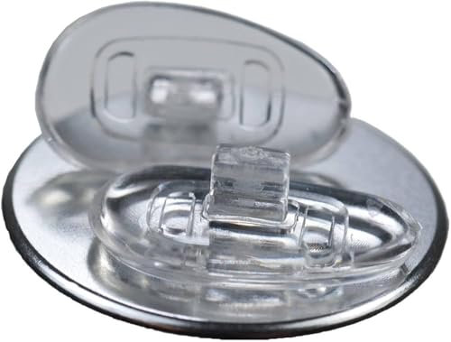 SPORTS WORLD VISION D-Shaped Glasses Nose Pads - Premium Grade Push-in Silicone Nose Pads 15 mm/0.6'' | 3 Pairs Nose Pads for Glasses, Spectacles, Reading Glasses and Eyeglasses