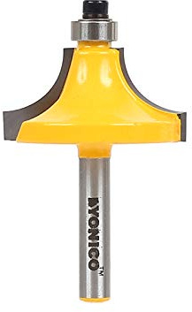 Yonico 13176q 1/2-Inch Radius Round Over Bead Edge Forming Router Bit 1/4-Inch Shank