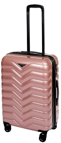 Bowatex Mittelgroße Hartschalenkoffer Trolley V Shiny Pink Koffer 66 cm Cavalet