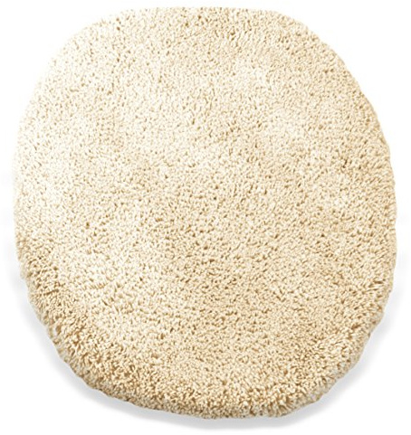 Kinzler J-10000/01 hochwertiger Mikrofaser WC Deckelbezug Uni, 47x50 cm, flusenfrei, pflegeleicht, Natur