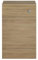 500mm Oak Back to Wall Toilet Concealed Cistern Housing Unit Bathroom Furniture