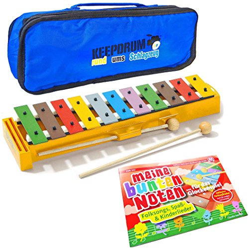 Sonor GS Glockenspiel + keepdrum Tasche + Meine bunten Noten - einfach lernen mit Farbsystem