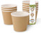 BIOZOYG Einweg Bio Suppen-Becher To Go Suppen Einweggeschirr I Riffelbecher Suppen Kraft-Karton-Becher weiß/braun, ungebleicht I 500 Einweg-Becher kompostierbar 500 ml