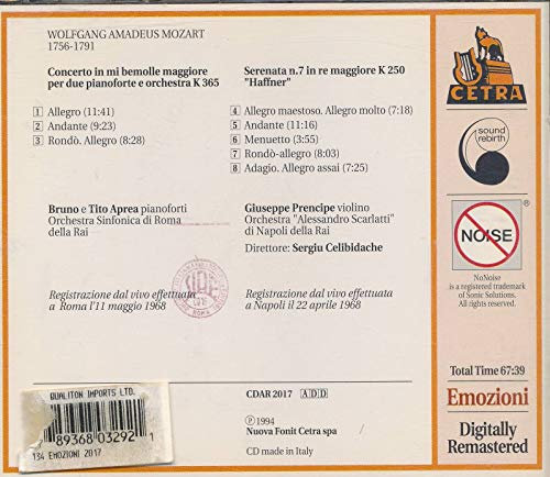 Mozart Konzert für Flöte und Harfe Graf
