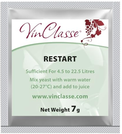 VinClasse Re-Start Wine Yeast - 7 Gram Sachet
