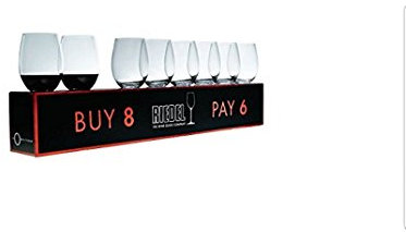RIEDEL The O Wine Tumbler Viognier/Chardonnay + Cabernet/Merlot, 4er Vorteilsset, klares Kristallgla