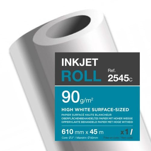 Clairefontaine Inkjet-Plotterrolle, (B)610 mm x (L)45 m hochweiß