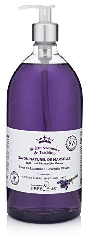 Freesens Savon liquide de Marseille Fleur de lavande - 1 litre