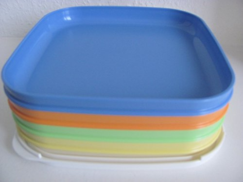 TUPPERWARE To Go Picknickteller mit Deckel + Besteck türkis Picknick