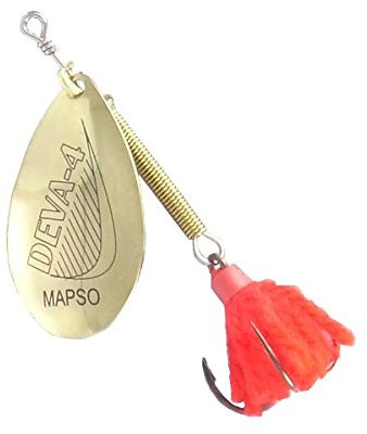 MAPSO - 5 Cucharillas de pesca DEVA-1 ORO 1 gms.