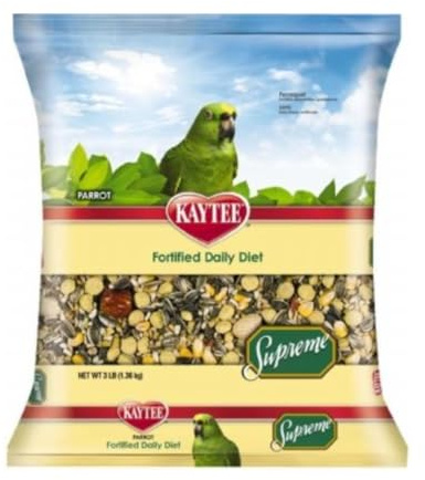 Kaytee Supreme Pet Parrot Bird Food, 5 Pound