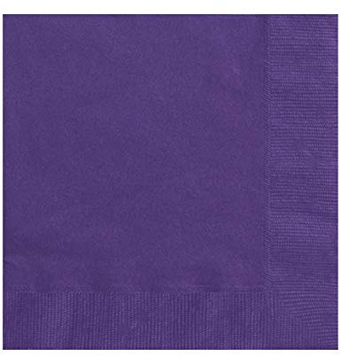 Papierservietten - 16,5 cm - Dunkelviolett - Packung mit 20 Stück