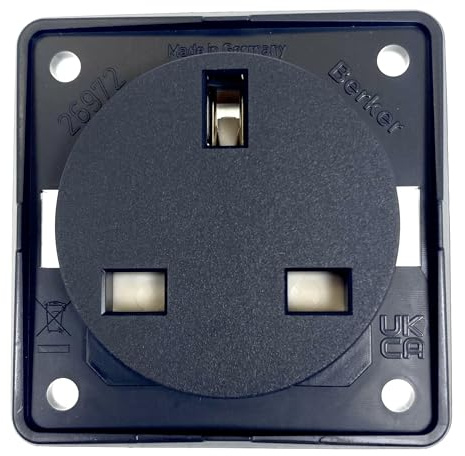 W4 Berker 13 Amp Socket - Anthracite