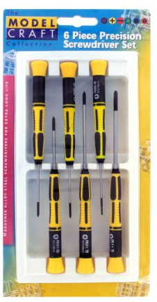 Modelcraft 6-Piece Phillips Screw Driver Set, Pack of 6