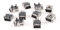 sourcing map 10 Pcs Mini USB Type B Female Socket 5-Pin 90 Degree Right Angle DIP Jack Connector for Computer DIY projects