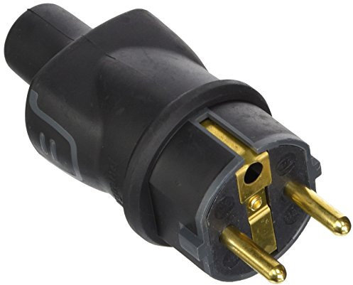 Legrand 050196 - Enchufe para Uso Profesional, 3680 W, 230 V, Negro, Pack de 10