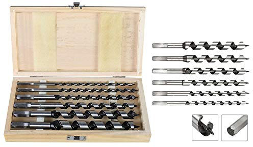 6 Tlg Schlangenbohrer Satz 10-20mm Holzbohrer Balkenbohrer 230 mm