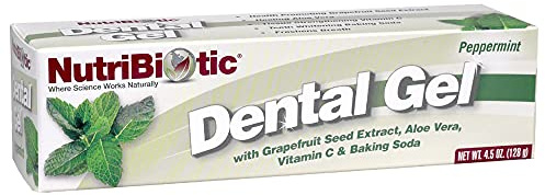 Dental Gel, Peppermint, 4.5 oz (128 g), NutriBiotic