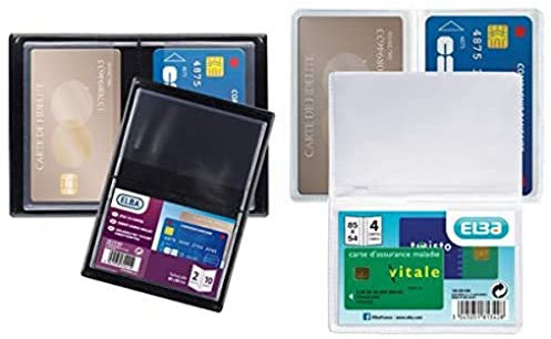 Elba 100202636 Etui en PVC pour 4 Cartes de Crédit 30/100