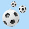 Mini Fußball 10 mm, Btl. a 4 stück