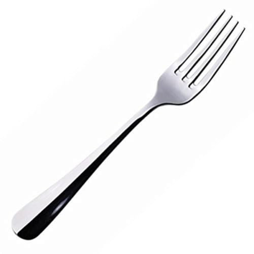 Genware Baguette 18/0 Cutlery Table Fork - Set of 12 - Stainless Steel Table Forks