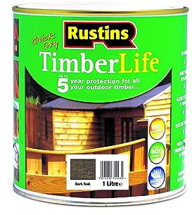 Rustins TLDT1000 1L Timberlife Teak - Dark