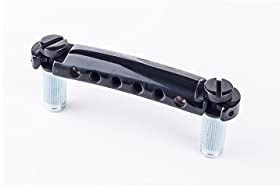 TonePros T1Z BC - Metric Tailpiece (Locking Stop Bar) - Black Chrome