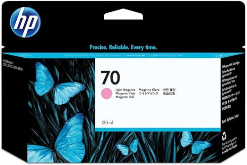 HP 70 Vivera (C9455A) Tinte, 130 ml, helles Magenta (Hellviolett)