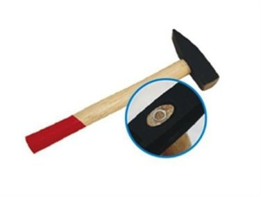 Schlosserhammer Schlosser Hammer mit Stiel aus Holz, 200 g