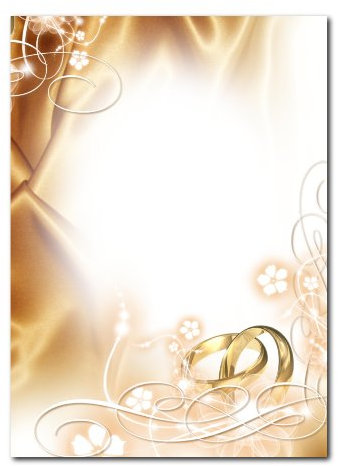 LYSCO Motiv Briefpapier (Hochzeit-5017, DIN A4, 25 Blatt). Einseitig bedrucktes Briefpapier, sehr gut beschreibbar, Motivpapier für alle Drucker/Kopierer geeignet
