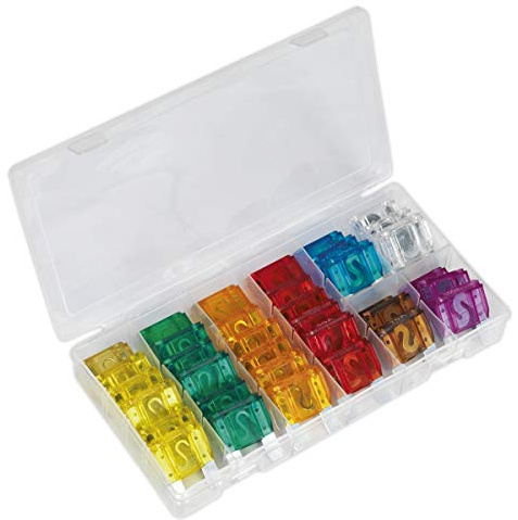 Sealey BCF36 Automotive Maxi Blade Fuse Assortment, 110mm x 212mm x 31mm, 36 Pieces