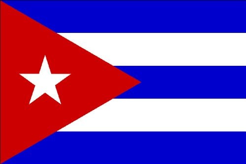 Bandiera Cuba cm 90 x 150 cm in tessuto