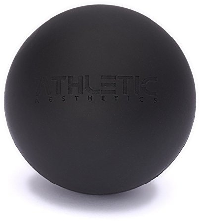 Massage-Ball [6cm Durchmesser] - Als Lacrosse-Ball und Faszien-Ball zur Selbstmassage und zur Triggerpunkttherapie (genaue Behandlung von Verspannungen) geeignet (Schwarz)
