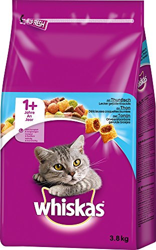 Whiskas 1+ Katzenfutter Thunfisch, 1er Pack (1 x 3.8 kg)