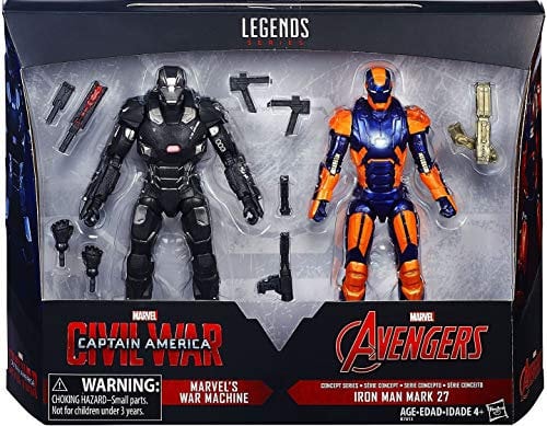 6 Marvel Legends 2016 2 Pack Civil War War Machine Iron Man Mark 27