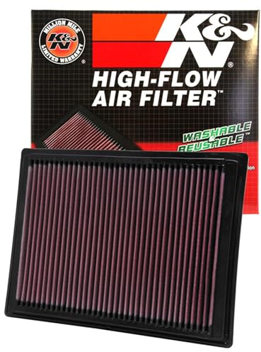K&N Engine Air Filter: Increase Power & Towing, Washable, Premium, Replacement Air Filter: Compatible with 2004-2008 Ford/Lincoln Truck & SUV V8 (F150, F250, F350, Expedition, Mark, Navigator) 33-2287
