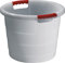 Garantia Universal Eimer 30 Liter natur (Kunststoffbehälter ø 426 mm, Höhe 340 mm, Mehrzweckeimer, stapelbar, mit Tragegriff) 785010