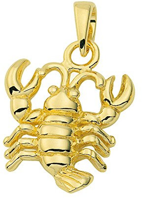 Gold Sternzeichen Anhänger Krebs 14 k 585 Gelbgold