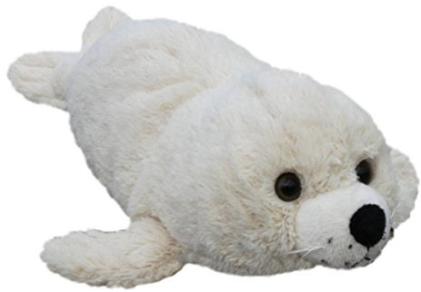 Inware 6975 - Kuscheltier Robbe Robbie, 20 cm, Creme, Schmusetier