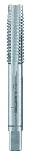 alpen HSS Hand-Gewindebohrer, gerade genutet, Durchmesser M 5 mm, L1 50 mm, L2 16 mm als 3-teiliger Satz in der Plastiktasche, 70700500100