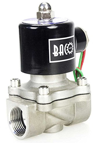 BACOENG AC 220V 3/4 Elettrico elettrovalvola Acciaio Inossidabile Solenoid Valve per Acqua Aria Olio NC