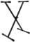 TIGER KYS77-BK X-Frame Keyboard Stand - Height Adjustable Single Braced for Keyboards, Synthesisers and Digital Pianos - Black