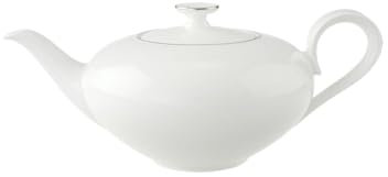 Villeroy & Boch Anmut Platinum No1 Teiera, 6 Persone, 1.00 L, Porcellana Bone China, Multicolore, 20.4x20.4x11.5 cm