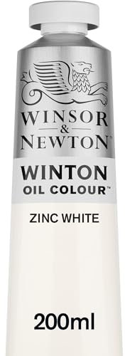 Winsor & Newton Winton - Tubo de Pintura al Óleo, 200 ML, Blanco (Blanco de Zinc)