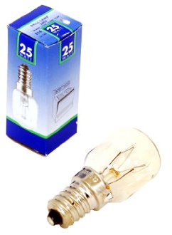 Universal cooker/oven lamp bulb. Suitable for AEG Bosch Cannon Creda Electrolux Hotpoint Indesit John Lewis Smeg Tricity Bendix Zanussi Oven Oven Lamp - 25W