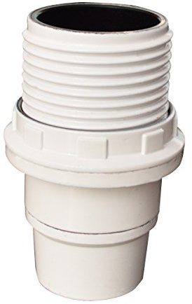 Tibelec 810310 Douille Isolée Demi-Filetée + Bague E14 Blanc
