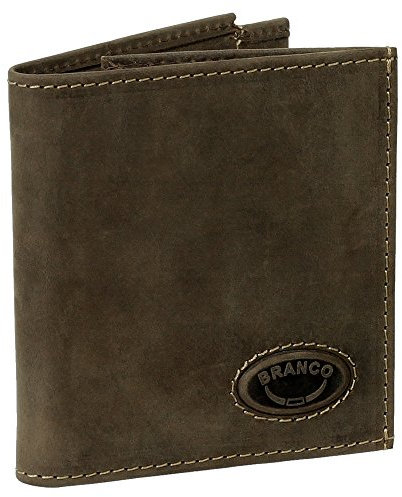 Sportliche Leder Dollarclip Herren Geldbörse Geldclip Geldbeutel mit Geldklammer Portemonnaie Braun